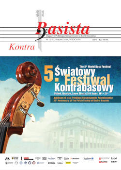 Magazyn Kontrabasista nr 12-13, sierpień 2014